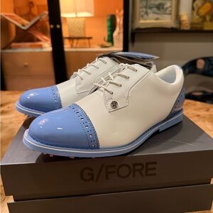G/FORE Women’s White and Light Blue Oxfords